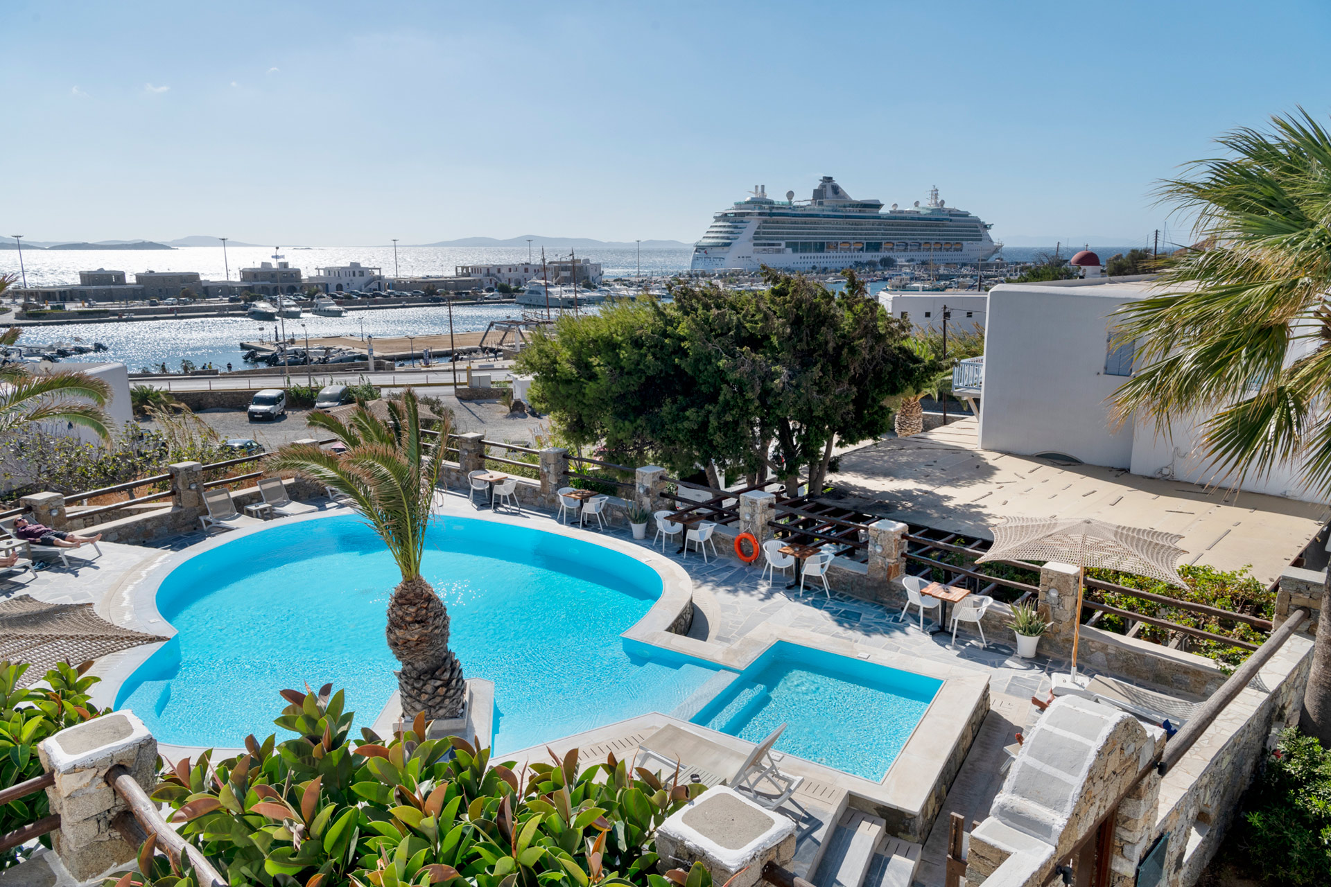 Aerial View- Makis Place Tourlos Mykonos Hotel